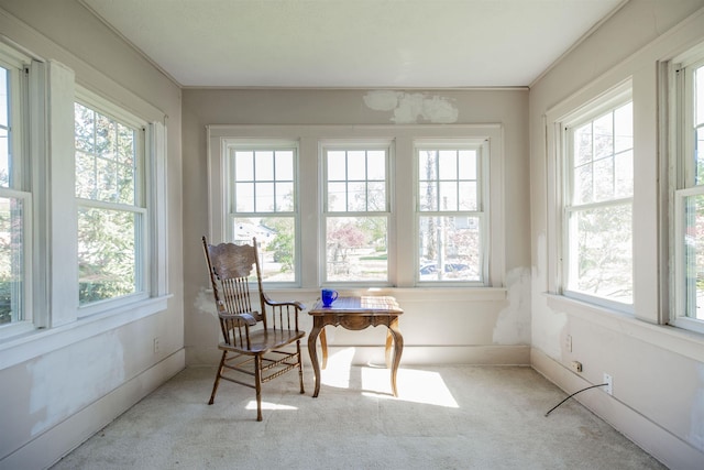 sunroom with a healthy amount of sunlight