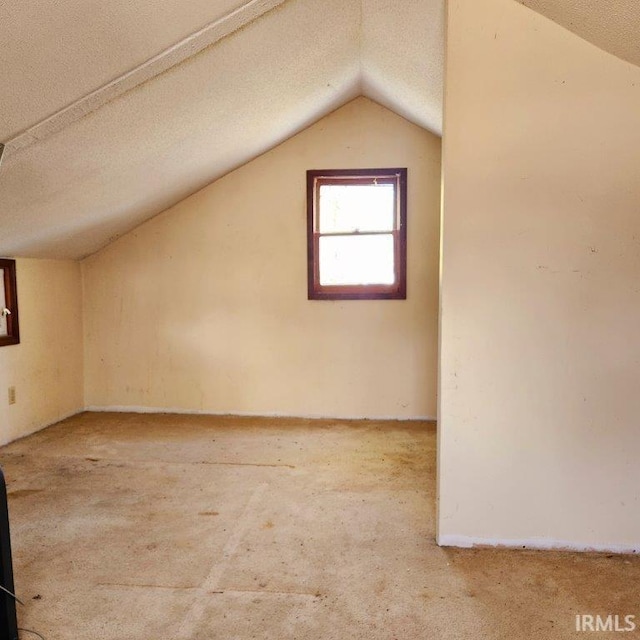 3566 W Sycamore Ln Unit 57, Columbia City, IN 46725 - additional living space with lofted ceiling and carpet