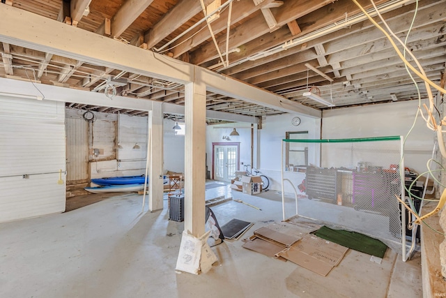 view of basement