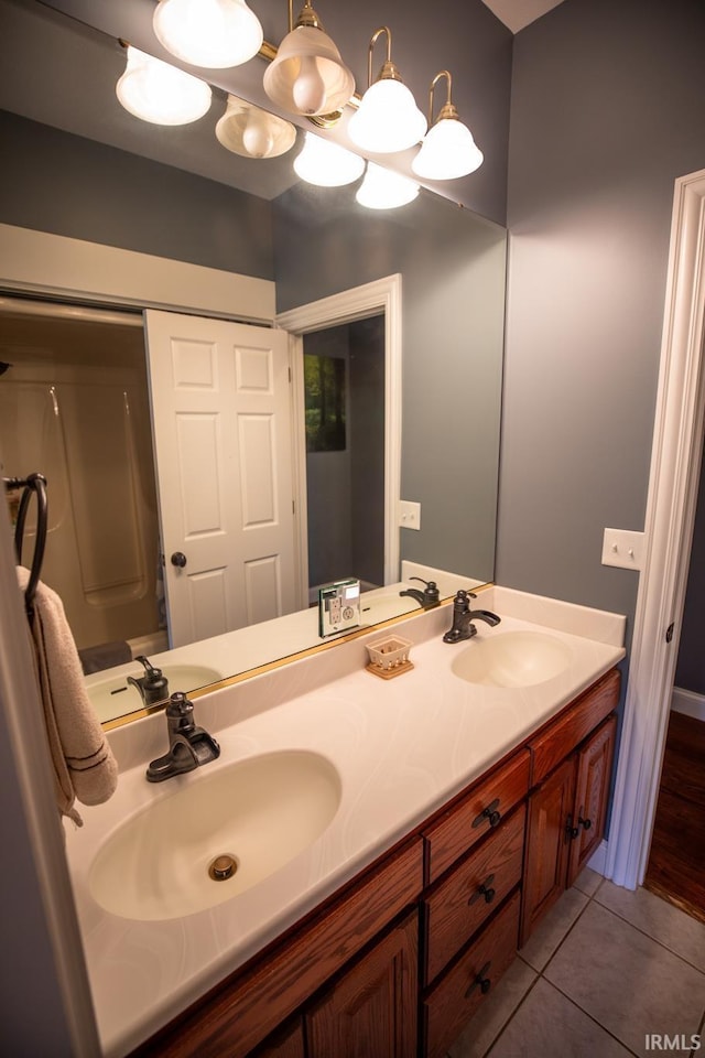 10220 6b Rd, Plymouth, IN 46563 - bathroom with tile patterned flooring and double vanity