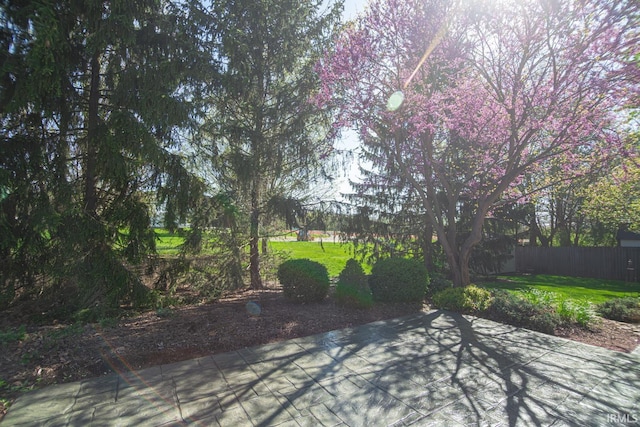 view of patio with fence