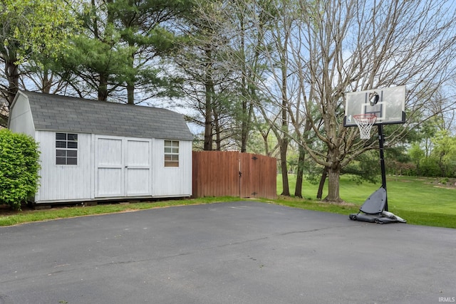 exterior space with fence