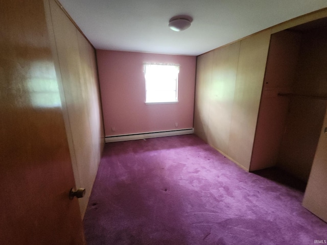 2708 Elmwood Dr, Logansport, IN 46947 - unfurnished bedroom featuring carpet and baseboard heating