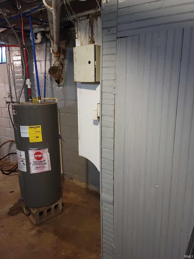 1614 Longley Ave, South Bend, IN 46628 - utility room with electric water heater