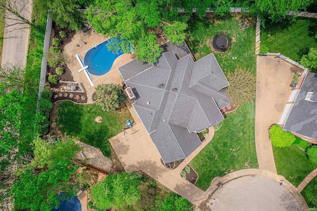 birds eye view of property