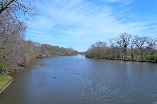 water view with a forest view