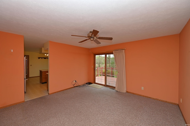 800 E Oak View Est, Winamac, IN 46996 - unfurnished room with baseboards, a ceiling fan, carpet, and visible vents