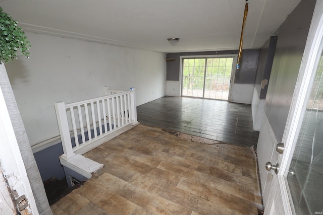 unfurnished room featuring wood-type flooring