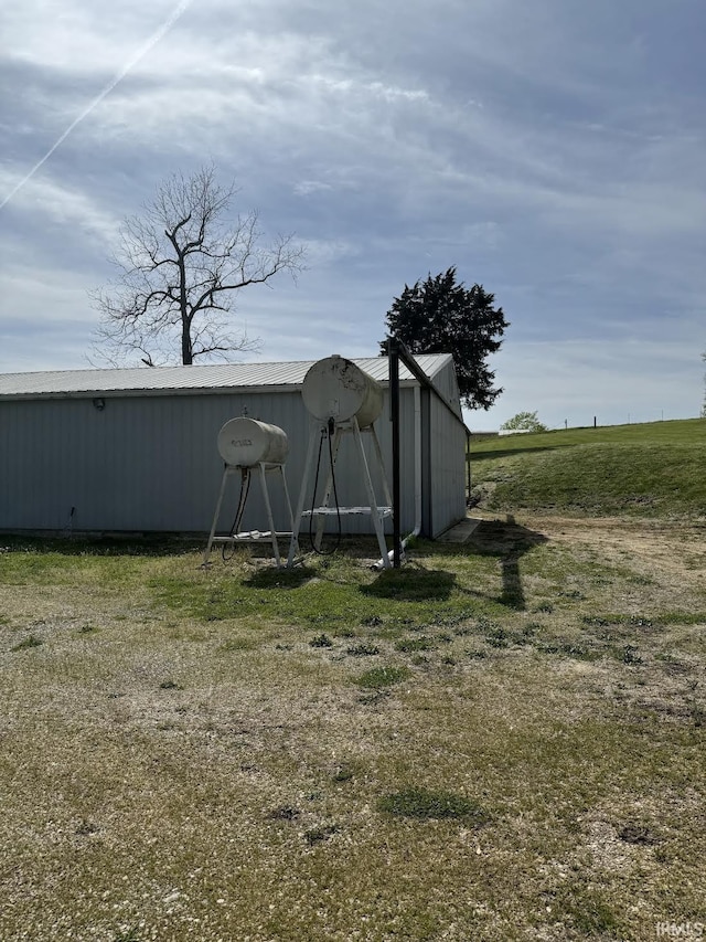 view of pole building