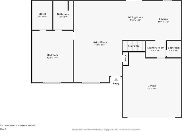359 Limestone Ct, Lafayette, IN 47909 - floor plan