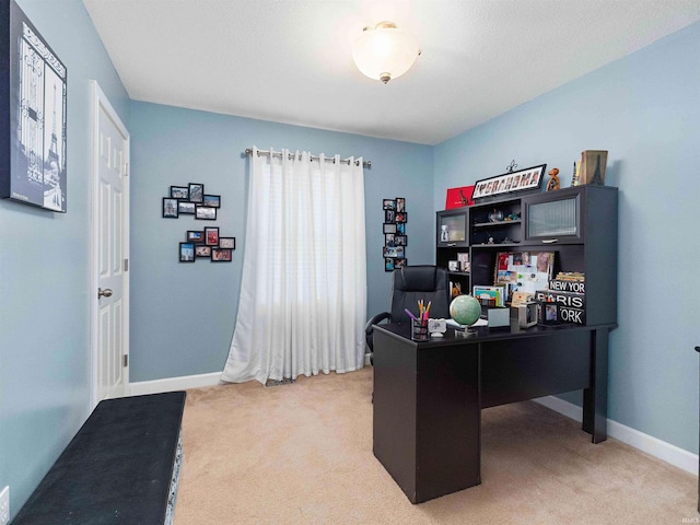 5326 Dennison Dr, Fort Wayne, IN 46835 - office area featuring baseboards and light carpet