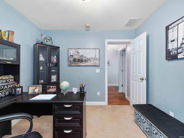 5326 Dennison Dr, Fort Wayne, IN 46835 - carpeted home office featuring visible vents and baseboards