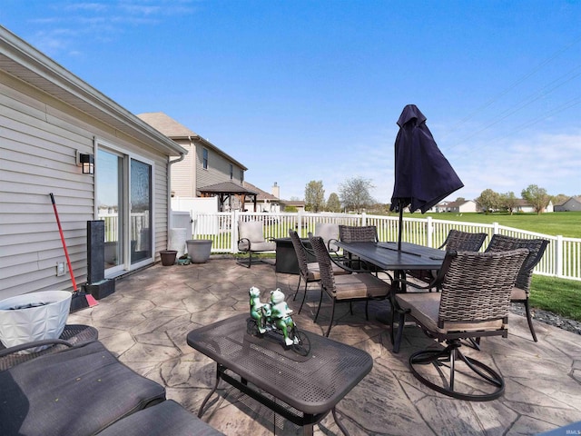 5326 Dennison Dr, Fort Wayne, IN 46835 - view of patio / terrace with fence and outdoor dining space