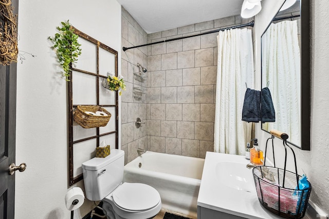 1314 Miner St, South Bend, IN 46617 - bathroom with vanity, toilet, and shower / tub combo with curtain