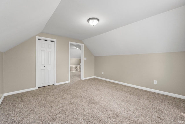 1743 Franklin Ave, Fort Wayne, IN 46808 - bonus room with baseboards, carpet flooring, and lofted ceiling