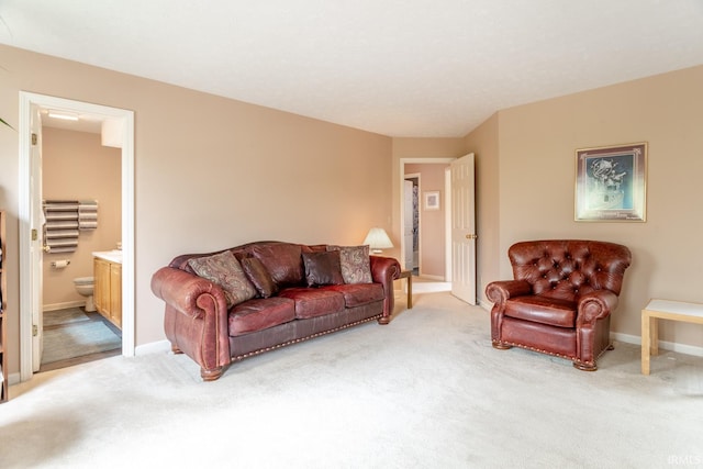 534 Lagrange St, West Lafayette, IN 47906 - living room featuring baseboards and light colored carpet