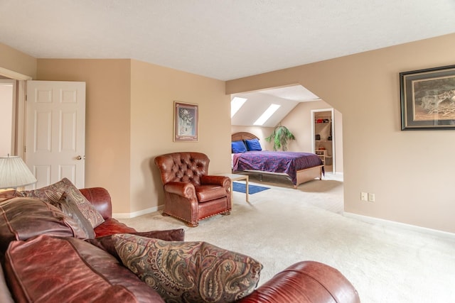 534 Lagrange St, West Lafayette, IN 47906 - bedroom with a skylight, baseboards, and carpet