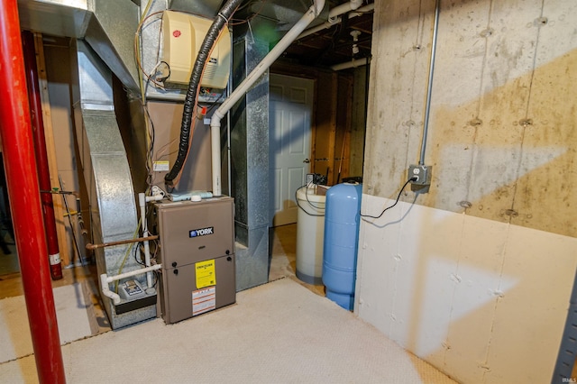 68106 Telegraph Ct, Lakeville, IN 46536 - utility room featuring heating unit