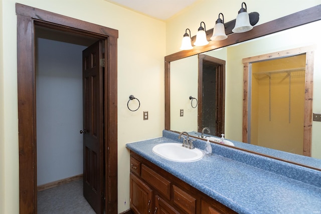 bathroom featuring vanity