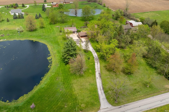 2877 County Road 36, Auburn, IN 46706 - birds eye view of property featuring a water view