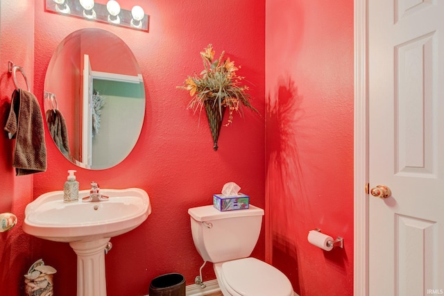 half bath with toilet