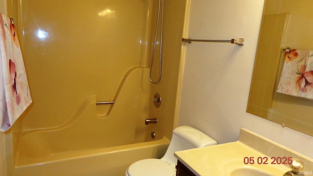 4214 Hunters Trce, Evansville, IN 47715 - full bath with vanity, bathing tub / shower combination, and toilet