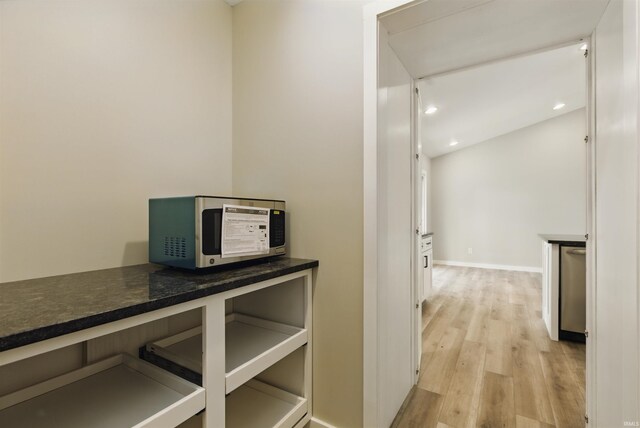 1724 28th St, Bedford, IN 47421 - corridor featuring light wood finished floors, recessed lighting, and baseboards