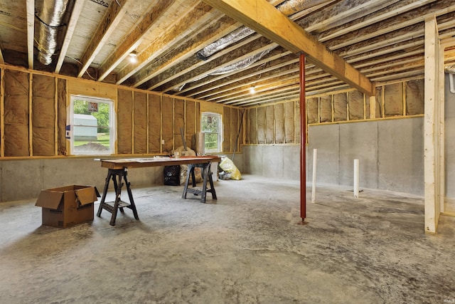 1724 28th St, Bedford, IN 47421 - below grade area featuring a workshop area