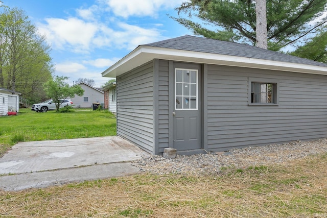 view of outbuilding featuring an outdoor structure