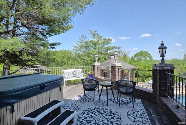 2200 Speaker Rd, Evansville, IN 47712 - view of wooden terrace