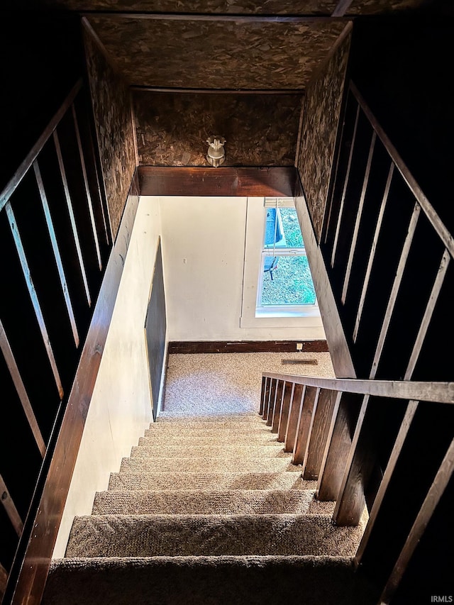 view of stairway