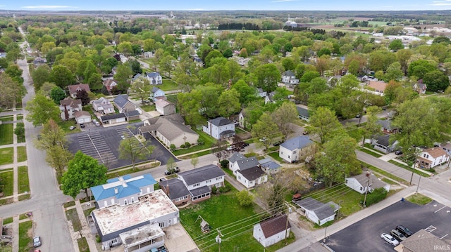 drone / aerial view with a residential view