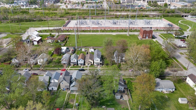 drone / aerial view featuring a residential view