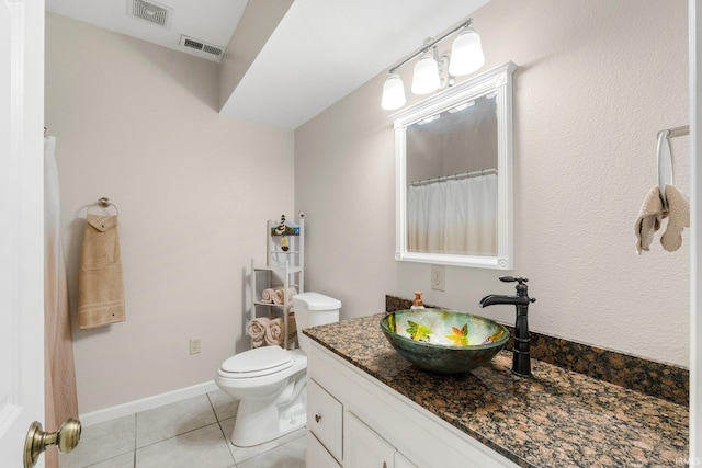 1206 Phaeton Way, Auburn, IN 46706 - full bath with visible vents, tile patterned floors, toilet, and vanity