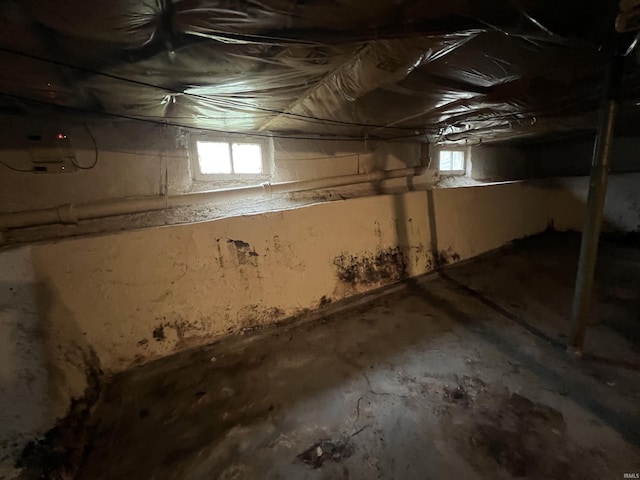 view of basement