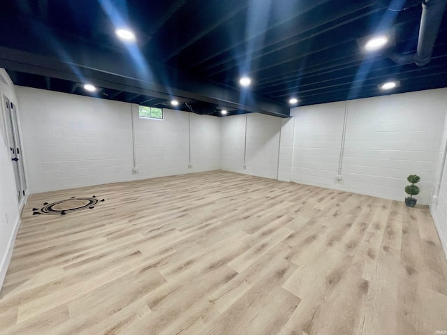 4970 S 700 W, Owensville, IN 47665 - basement featuring wood finished floors