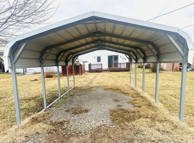 1037 14th St, Tell City, IN 47568 - view of car parking with a detached carport