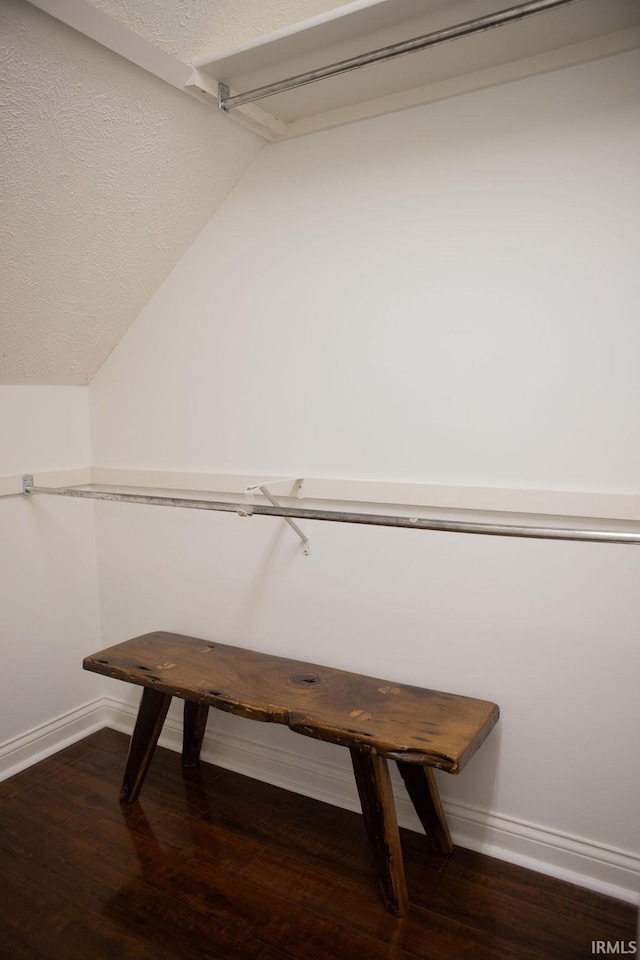 3701 Wethersfield Dr, Evansville, IN 47725 - walk in closet featuring wood finished floors and lofted ceiling