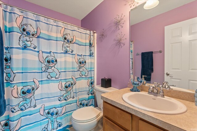 29930 Prairieview Farms Blvd, Elkhart, IN 46514 - full bath featuring vanity, toilet, and a shower with shower curtain