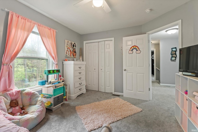 29930 Prairieview Farms Blvd, Elkhart, IN 46514 - game room with a ceiling fan and carpet