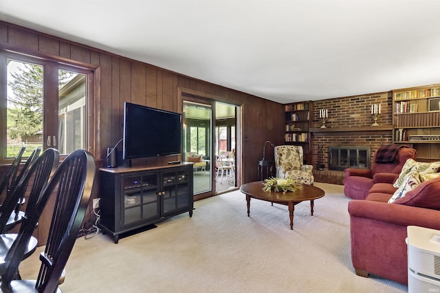 4231 N Conner Dr, Marion, IN 46952 - living area with plenty of natural light, carpet, and wooden walls