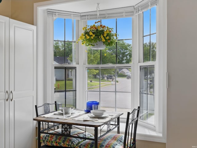 view of dining space