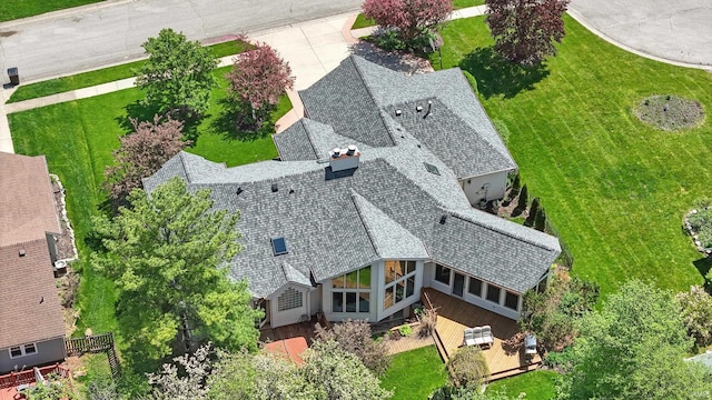 birds eye view of property
