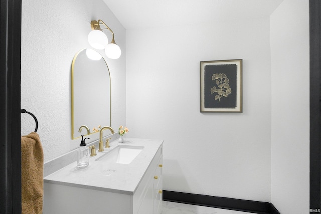 1820 W Main St, Fort Wayne, IN 46808 - bathroom with vanity and a textured wall