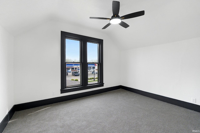 1820 W Main St, Fort Wayne, IN 46808 - bonus room featuring baseboards, a ceiling fan, carpet flooring, and lofted ceiling