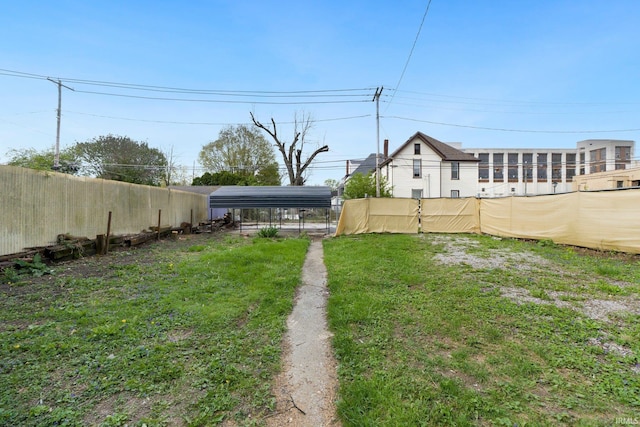 1820 W Main St, Fort Wayne, IN 46808 - view of yard with fence and a detached carport