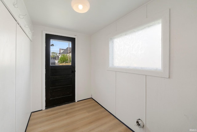 1820 W Main St, Fort Wayne, IN 46808 - doorway to outside featuring light wood-style flooring