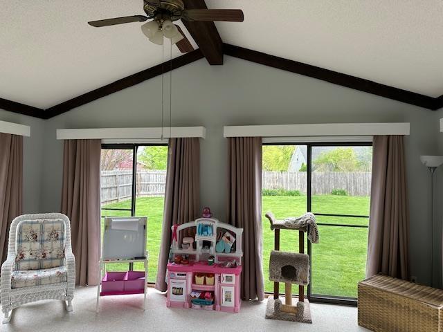 8615 Timbermill Pl, Fort Wayne, IN 46804 - playroom featuring a ceiling fan