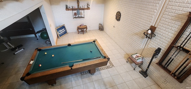 321 S Court St, Sullivan, IN 47882 - playroom with pool table and tile patterned floors