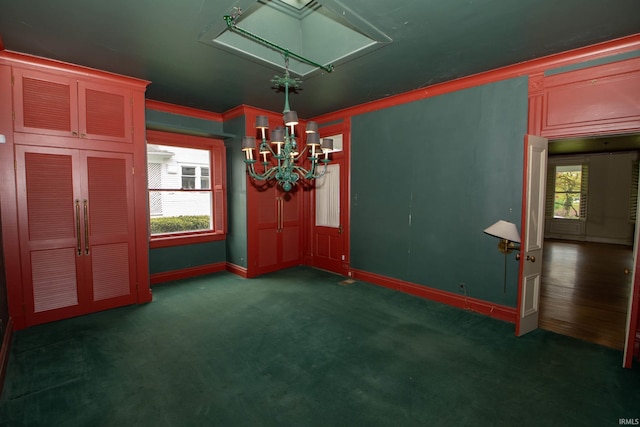 113 W N Shore Dr, South Bend, IN 46617 - unfurnished dining area featuring a healthy amount of sunlight, baseboards, and carpet